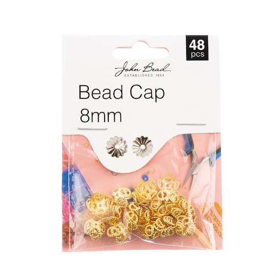 John Bead Must Have Findings 8mm Bead Caps